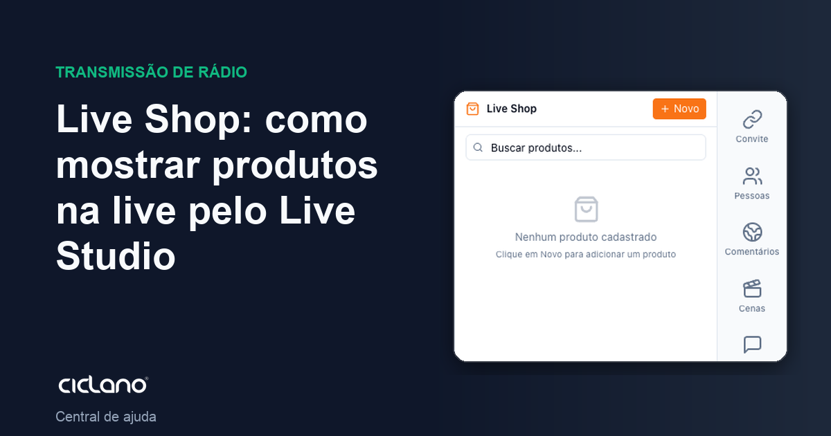 Live Shop: como mostrar produtos na live pelo Live Studio